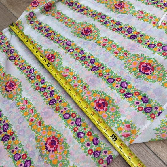 Vintage 70s Kaftan Lord & Taylor Maxi Dress Coverup Mumu Hippie‎ Flower Child - Picture 15 of 16